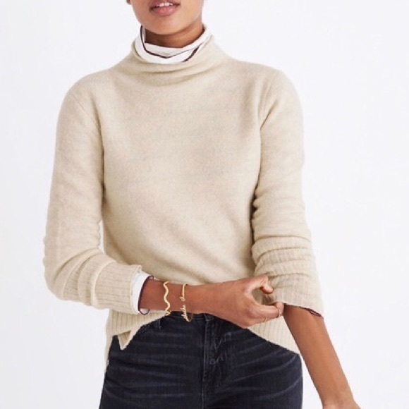 Madewell Sweaters - Madewell Inland Turtleneck Sweater Ivory Size XS